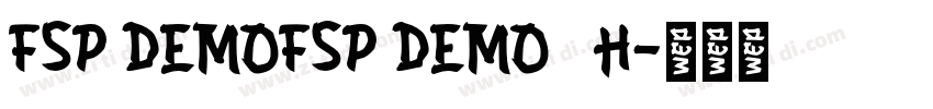 FSP DEMOFSP DEMO   H字体转换